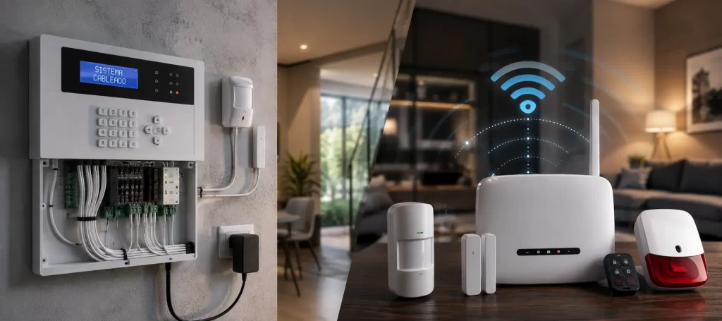 Alarma cableada vs inalámbrica: diferencias y cuál elegir