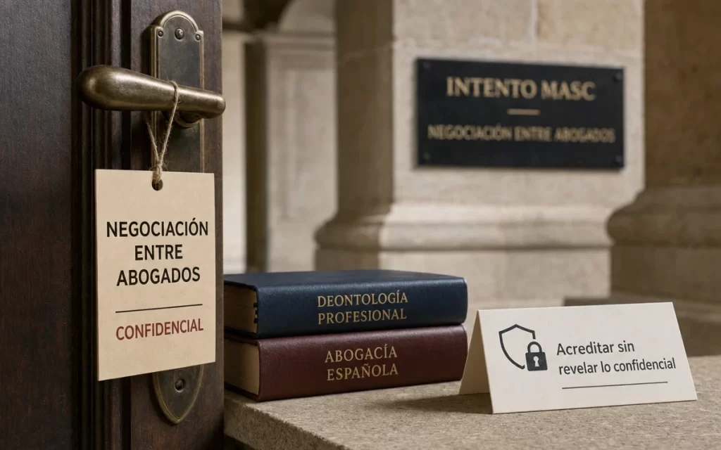 Negociación entre abogados: cómo puede acreditarse sin revelar lo confidencial en España