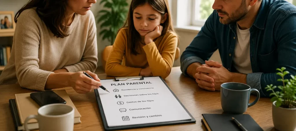 Separación con hijos: cómo construir un plan parental sobre residencia, convivencia, decisiones, gastos y comunicación