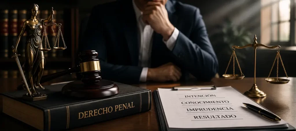 Te acusan de un delito que no pretendías cometer: cómo analizar intención, conocimiento, imprudencia y resultado antes de valorar la responsabilidad penal